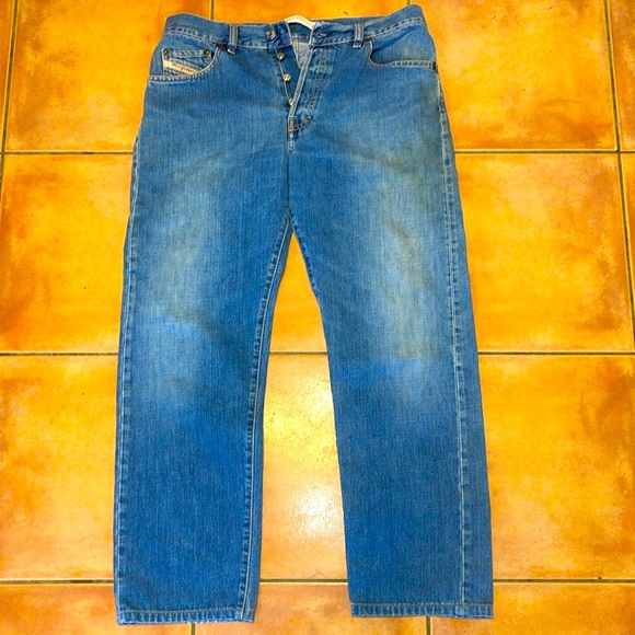 Men’s Vintage DIESEL DARK blue jeans in size W 34 L32 Like NEW! 90’s 00’s 2004 - Picture 4 of 10